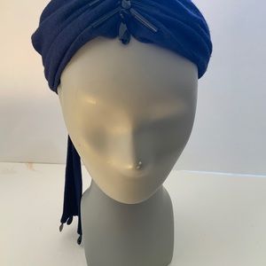 Ursula Hammil Vintage Navy Blue Beaded Hat
